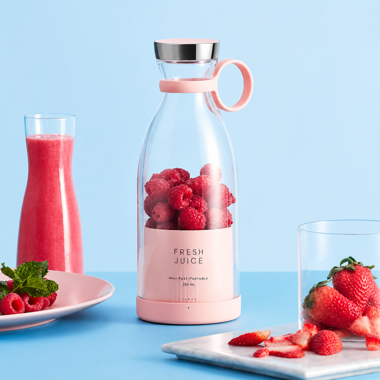 Gourde Mixeur Portable – Jus & Smoothies en 30 Secondes