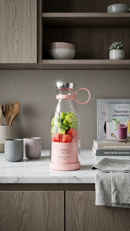 Gourde Mixeur Portable – Jus & Smoothies en 30 Secondes
