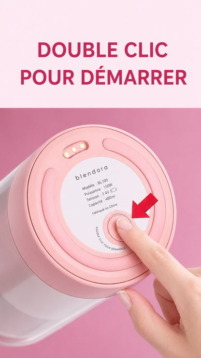 Gourde Mixeur Portable – Jus & Smoothies en 30 Secondes