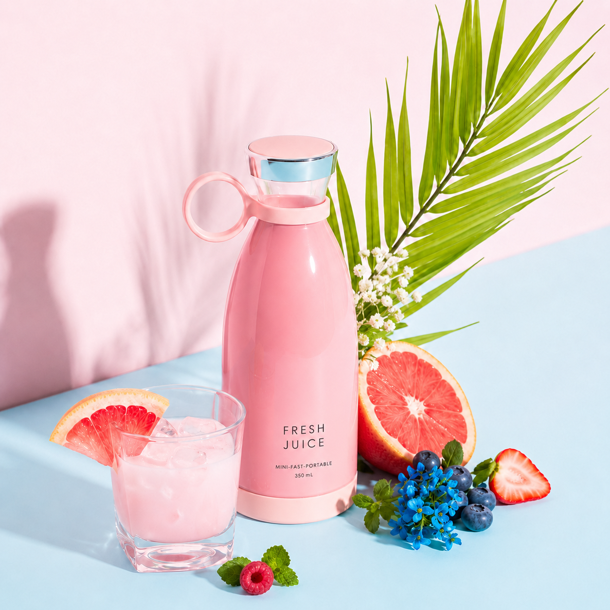Gourde Mixeur Portable – Jus & Smoothies en 30 Secondes